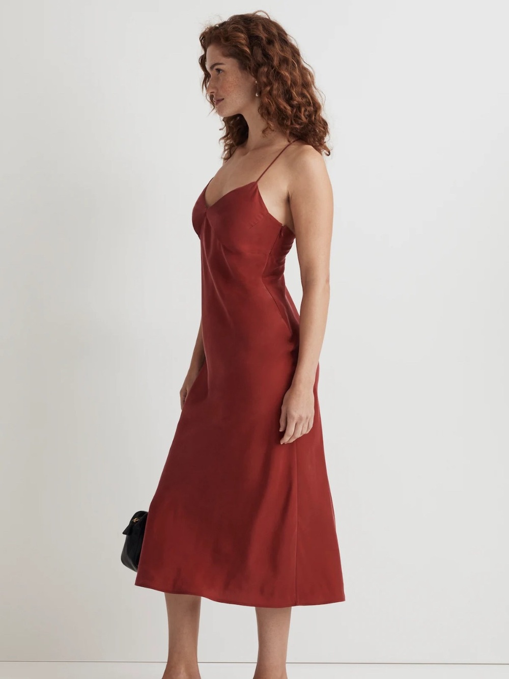 Madewell Layton Midi Slip in Silk